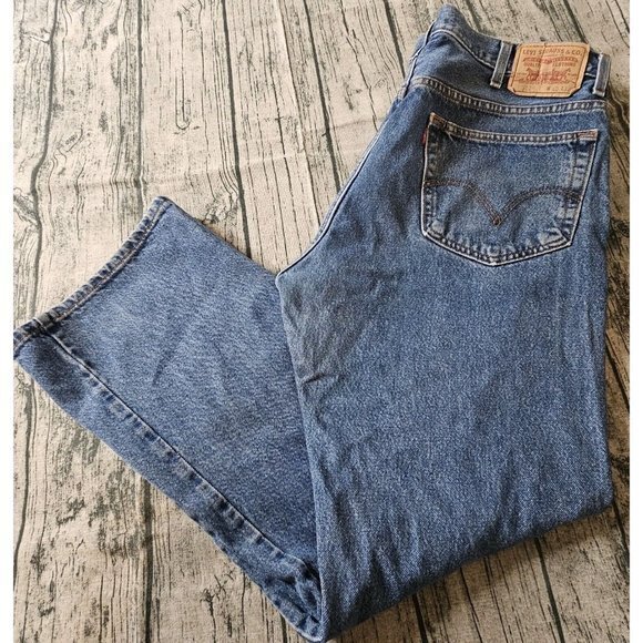 Levi's 517 Men's Bootcut Jeans Blue‎ Size 42x32 Cotton Medium Wash - Picture 1 of 6